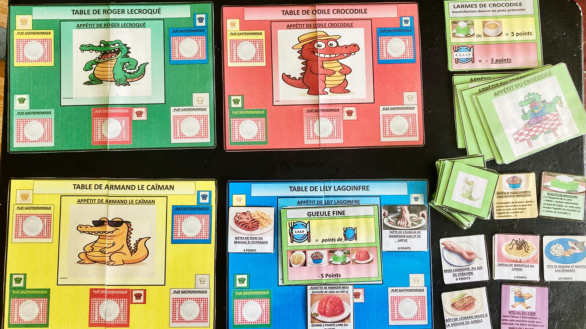 « Le Croco-Glouton » jeu de fine cuisine reptilienne